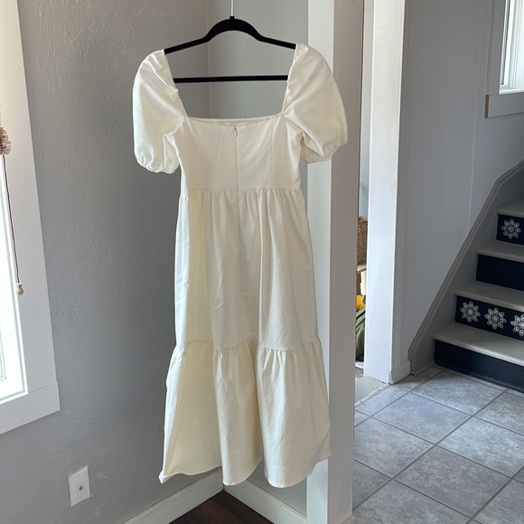 Park & Fifth White Demin Midi Dress - Picture 7 of 7